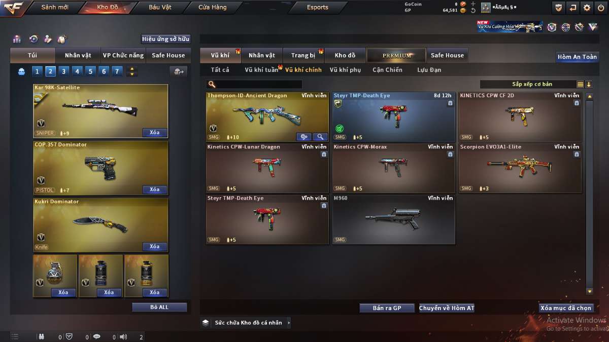 shop acc cf uy tin gia re